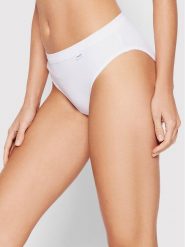 Chantelle Figi brazylijskie z wysokim stanem Comfort C15P50 Biały. Białe figi Chantelle, l, bez wzorów, z bawełny. Za 59.99 zł.
