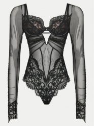 Hunkemöller Body Antonia 204781 Czarny. Czarne body Hunkemöller, bez wzorów, z syntetyku. Za 229.99 zł.