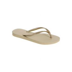 Japonki Slim damskie. Klapki Havaianas, bez wzorów, z gumy, bez obcasa. Za 79.99 zł.