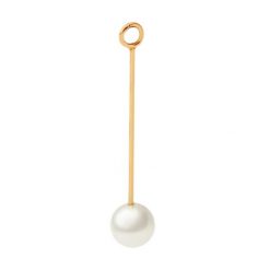 Zawieszka wisząca Pearl Lobe 5,7 cm, pozłacana. Kolczyki Lilou, z perłą, pozłacane. Za 39.50 zł.