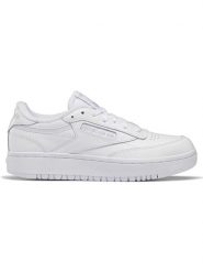 Reebok Skórzane sneakersy "Club B Double" w kolorze białym rozmiar: 40. Białe trampki Reebok, bez wzorów, bez zapięcia. Za 230.00 zł.