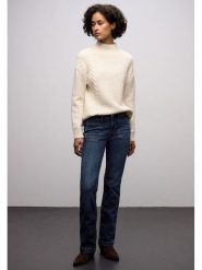 Street One Dżinsy - Comfort fit - w kolorze granatowym rozmiar: W28/L32. Niebieskie jeansy Street One, l, z aplikacjami. Za 191.88 zł.