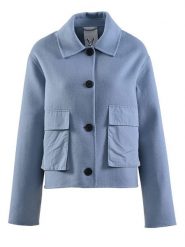 Fuchs Schmitt Kurtka przejściowa w kolorze błękitnym rozmiar: 46. Niebieskie kurtki Fuchs Schmitt, bez wzorów, z wełny, bez kaptura. Za 339.99 zł.