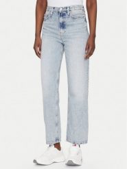Tommy Jeans Jeansy Layla DW0DW20593 Niebieski Straight Fit. Niebieskie jeansy Tommy Jeans, bez wzorów. Za 289.99 zł.