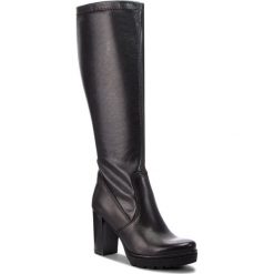 Kozaki LASOCKI KAMELIA-01. Czarne kozaki Lasocki, ze skóry ekologicznej, bez obcasa, bez zapięcia. Za 299.99 zł.