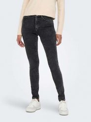 ONLY Dżinsy - Slim fit - w kolorze czarnym rozmiar: XS/L32. Czarne jeansy Only, l, z aplikacjami, z podwyższonym stanem. Za 74.63 zł.