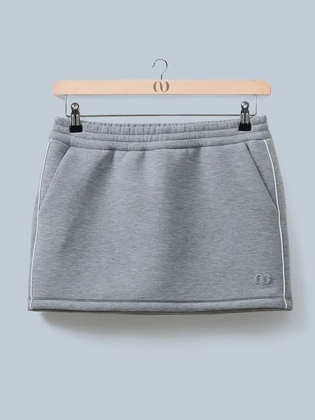 LeGer Spódnica dresowa "Lilou" w kolorze szarym rozmiar: 34. Szare spódnice LeGer, na co dzień, bez wzorów, z dresówki, mini, proste. Za 126.75 zł.