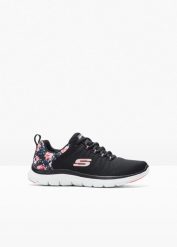 Sneakersy Skechers z pianką memory. Czarne obuwie sportowe bonprix, bez zapięcia. Za 329.99 zł.