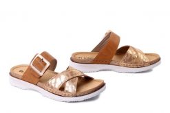 INBLU FA-06 021 camel, klapki damskie. Brązowe klapki Inblu, bez wzorów, bez obcasa. Za 101.90 zł.