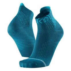 Skarpety do biegania dla kobiety Sidas Run Anatomic Ankle Lady wysokosc kostki. Niebieskie skarpety SIDAS, bez wzorów, z elastanu. Za 79.00 zł.