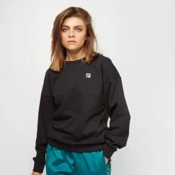 Damska bluza Fila Women Suzanna Crew Sweat 687456-002. Czarne bluzy Fila, xs, bez wzorów, z bawełny, bez kaptura. Za 162.86 zł.