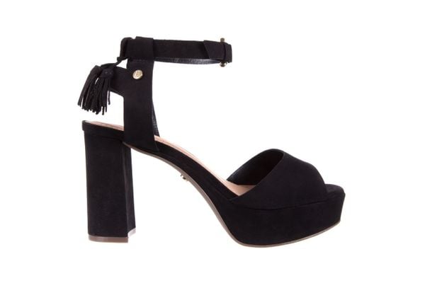 Sandały Bayla-067 129006 Nobuck Black, Czarny, Skóra naturalna - 37. Czarne sandały Bayla, bez wzorów, z nubiku, bez obcasa, na obcasie, bez zapięcia. W wyprzedaży za 89.10 zł.