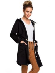 Made of emotion Parka w kolorze czarnym rozmiar: S/M. Czarne parki Made Of Emotion, m, bez kaptura. Za 96.83 zł.