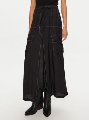 PINKO Spódnica midi Gulp 103564 A1WU Czarny Regular Fit. Czarne spódnice Pinko, s, bez wzorów, z wiskozy, midi. Za 1,199.00 zł.