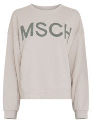 MOSS COPENHAGEN Bluza "Mela Briena" w kolorze beżowym rozmiar: L/XL. Brązowe bluzy Moss Copenhagen, l, bez wzorów, z bawełny, bez kaptura. Za 179.64 zł.
