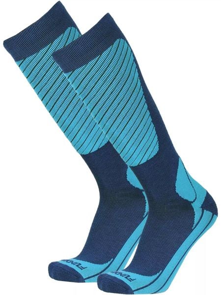 Skarpety narciarskie damskie Fundango Ski Socks. Niebieskie skarpety FUNDANGO, bez wzorów, z materiału. Za 79.90 zł.
