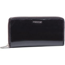 Duży Portfel Damski PUCCINI - CY1962 Black 1. Czarne portfele Puccini, bez wzorów, z lakierowanej skóry. W wyprzedaży za 139.00 zł.