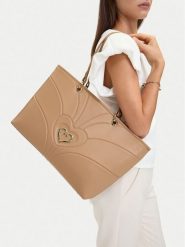 Eva Minge Torebka EO-LDA9293 Beżowy. Brązowe shopper Eva Minge, bez wzorów, ze skóry, bez dodatków. Za 299.99 zł.