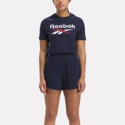 Koszulka damska Reebok Gym & Pilates. Bluzki Reebok, s, bez wzorów, z bawełny, klasyczne, bez kołnierzyka, bez ramiączek. Za 139.99 zł.