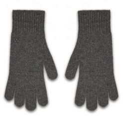 Rękawiczki Weekend Max Mara. Szare rękawiczki Weekend Max Mara, bez wzorów, z dzianiny. Za 519.99 zł.
