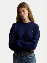 Polo Ralph Lauren Bluza 211971697002 Granatowy Relaxed Fit. Niebieskie bluzy Polo Ralph Lauren, l, bez wzorów, bez kaptura. Za 819.99 zł.