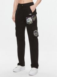 Aeronautica Militare Spodnie materiałowe 232PA1571DCT3221 Czarny Regular Fit. Czarne spodnie materiałowe AERONAUTICA MILITARE, bez wzorów, z bawełny. Za 869.99 zł.