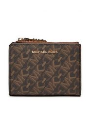 MICHAEL Michael Kors Mały Portfel Damski 32S4G8ED7V Brązowy. Brązowe portfele MICHAEL Michael Kors, bez wzorów, ze skóry. Za 429.99 zł.