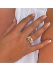 DI GIORGIO Pozłacany pierścionek rozmiar: 58. Żółte pierścionki DI GIORGIO, pozłacane. Za 227.31 zł.