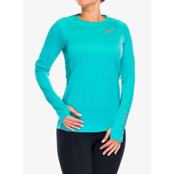 Bluza do biegania damska Inov-8 Base Elite LS. Zielone bluzy Inov-8, xs, bez wzorów, bez kaptura. Za 234.05 zł.