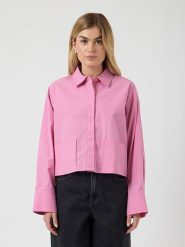 YAS Koszula w kolorze różowym rozmiar: 42. Różowe koszule YAS, bez wzorów, z bawełny, bez kołnierzyka, bez ramiączek. Za 119.68 zł.