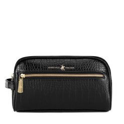 Kosmetyczka Beverly Hills Polo Club. Czarne kufry i kosmetyczki Beverly Hills Polo Club, bez wzorów, bez dodatków. Za 89.99 zł.