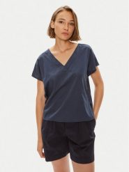 Mustang T-Shirt Elsberry 1015086 Granatowy Relaxed Fit. Niebieskie t-shirty Mustang, bez wzorów, z bawełny, bez kołnierzyka, bez ramiączek. Za 69.99 zł.
