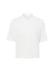 Opus Damska koszula z dzianiny - Somelli Kobiety Sztuczne włókno biały jednolity, 40. Białe koszule Opus, bez wzorów, z dzianiny, bez kołnierzyka, bez ramiączek. Za 249.95 zł.