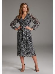 SWING Sukienka w kolorze czarnym rozmiar: 48. Czarne sukienki Swing, bez wzorów, z tkaniny, bez kołnierzyka, bez ramiączek, midi. Za 226.24 zł.