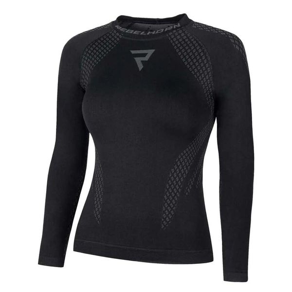 Koszulka Termoaktywna Damska Elarit Base Layer Top. Czarne bluzki ELBRUS, bez wzorów, sportowe, bez kołnierzyka, bez ramiączek. Za 324.99 zł.