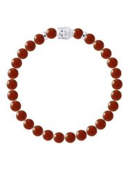 Pearline Bransoletka z kamieniem ozdobnym rozmiar: onesize. Brązowe bransoletki Pearline, z perłą, srebrne. Za 260.99 zł.