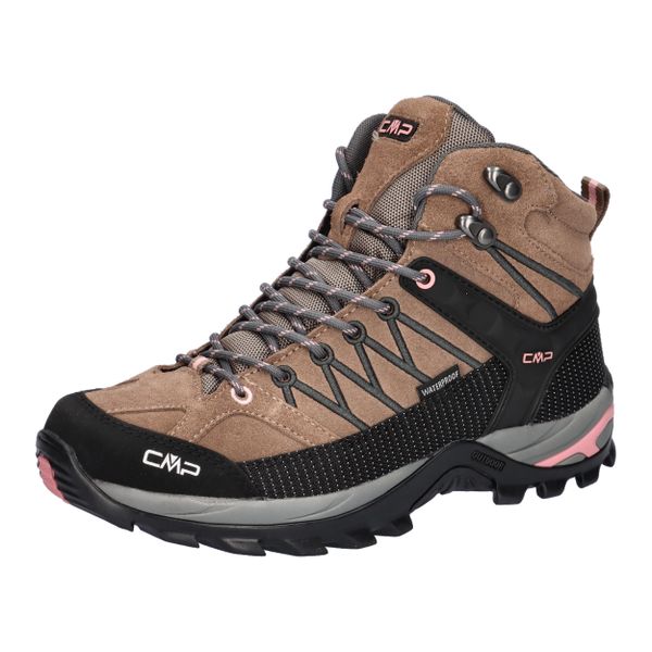 Damskie buty trekkingowe CMP Rigel Waterproof. Czarne trekkingi CMP, z materiału, trekkingowe. Za 389.99 zł.