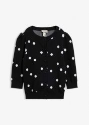Kardigan z cienkiej mieszanki wiskozy. Czarne kardigany bonprix, bez wzorów, z wiskozy. Za 119.99 zł.