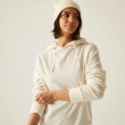 Bluza damska z kapturem Mayse. Brązowe bluzy sportowe Regatta, bez wzorów, z bawełny, z kapturem. Za 169.99 zł.