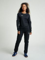Bluza do piłki ręcznej damska Hummel Go Cotton Sweatshirt Woman. Szare bluzy Hummel, m, bez wzorów, z bawełny, bez kaptura. Za 74.00 zł.