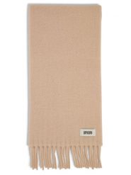 Drykorn szalik z wykończeniem z alpaki - Kasay Kobiety beżowy, ONE SIZE. Brązowe szaliki DRYKORN, z aplikacjami, z wełny. Za 429.95 zł.