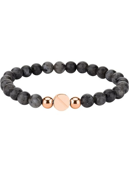 Liebeskind Bransoletka z elementem ozdobnym rozmiar: onesize. Czarne bransoletki Liebeskind, z kwarcem, ze stali. Za 139.87 zł.