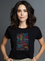 WOOOP Koszulka "Home Sweet Home" w kolorze czarnym rozmiar: L. Czarne bluzki Wooop, l, bez wzorów, z bawełny, bez kołnierzyka, bez ramiączek. Za 79.59 zł.