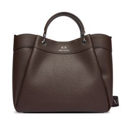 Torebka Armani Exchange. Brązowe torebki klasyczne Armani Exchange, bez wzorów, bez dodatków. Za 819.99 zł.