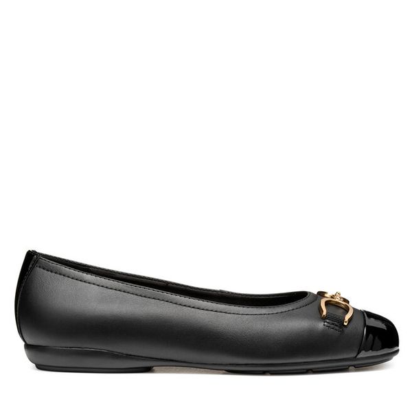 Baleriny Geox. Czarne baleriny Geox, bez wzorów, bez obcasa. Za 269.99 zł.