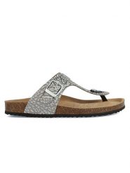 Geox Japonki "Brionia" w kolorze beżowym rozmiar: 37. Brązowe klapki Geox, bez wzorów, z otwartym noskiem, bez obcasa. Za 123.25 zł.