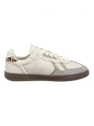 Pepe Jeans FOOTWEAR Skórzane sneakersy "Ball" w kolorze kremowo-szarym rozmiar: 38. Brązowe trampki Pepe Jeans FOOTWEAR, bez wzorów, z jeansu, bez zapięcia. Za 180.49 zł.