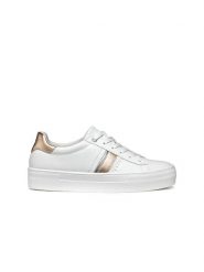 Geox Sneakersy "Claudin" w kolorze złoto-białym rozmiar: 40. Białe trampki Geox, bez wzorów, bez zapięcia. Za 246.53 zł.