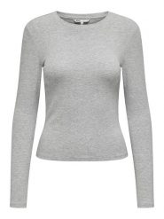 ONLY Koszulka w kolorze szarym rozmiar: XL. Szare bluzki Only, xl, bez wzorów, bez kołnierzyka, bez ramiączek. Za 37.38 zł.