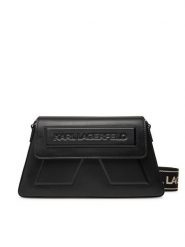 KARL LAGERFELD Torebka A2W30198 Czarny. Czarne listonoszki KARL LAGERFELD, bez wzorów, ze skóry, bez dodatków. Za 839.99 zł.